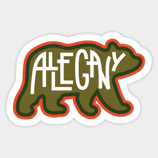 Allegany State Park - Black Bear Sticker